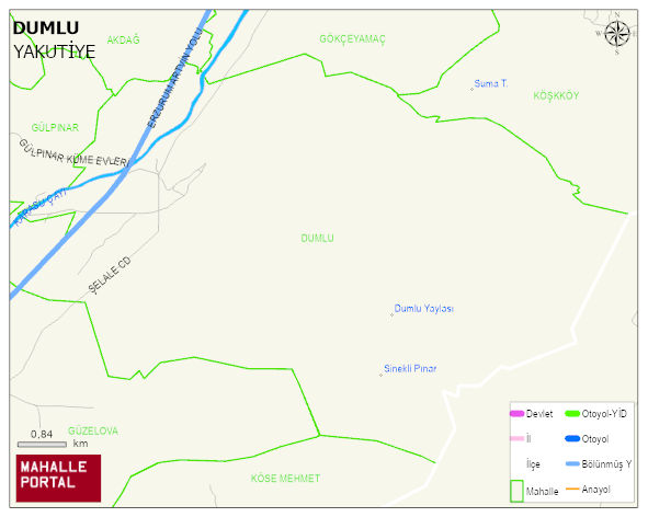 DUMLU Mahallesi Haritası | Yükselti ve Doğa Özellikleri