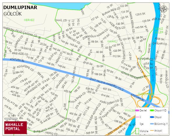 DUMLUPINAR Mahallesi Haritası | Detaylı Köy ve Mahalle Görünümü