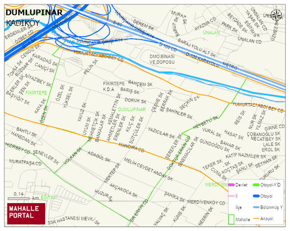 DUMLUPINAR Mahallesi Haritası | Sayısal Bölge Görünümü
