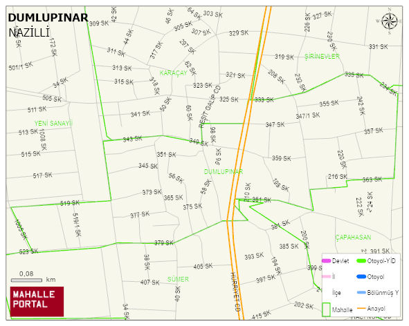 DUMLUPINAR Mahallesi Haritası | Uydu Görüntüsü ve Harita Detayları
