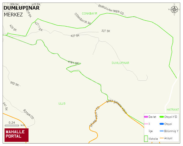 DUMLUPINAR Mahallesi Haritası | Mahalle ve Köy Sınırı
