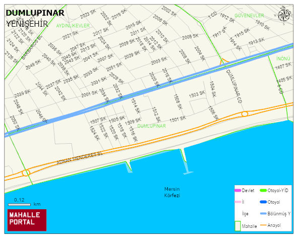 DUMLUPINAR Mahallesi Haritası | İnteraktif Köy ve Mahalle Sınırları
