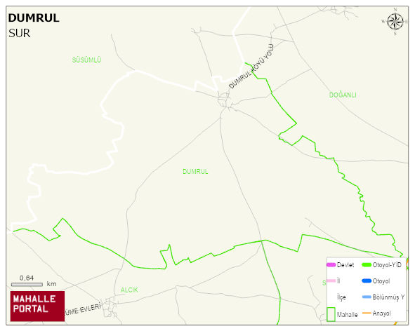 DUMRUL Mahallesi Haritası | İnteraktif Köy ve Mahalle Sınırları