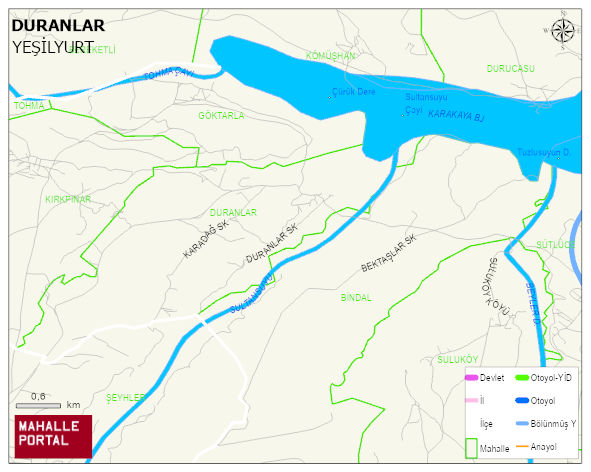 DURANLAR Mahallesi Haritası | İnteraktif Köy ve Mahalle Sınırları