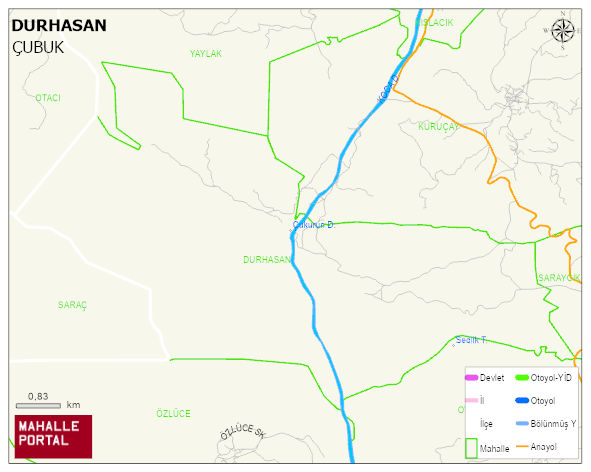DURHASAN Mahallesi Haritası | Yükselti ve Doğa Özellikleri