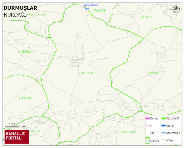 DURMUŞLAR Mahallesi Haritası | Mahalle Sokak Haritası