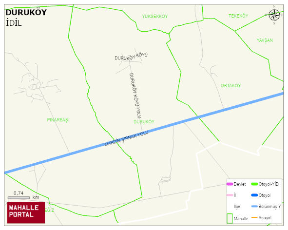 DURUKÖY Köyü Haritası | Coğrafi Yapı ve Detaylı Haritası