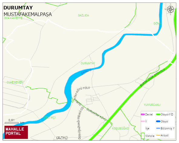 DURUMTAY Mahallesi Haritası | İnteraktif Köy ve Mahalle Sınırları