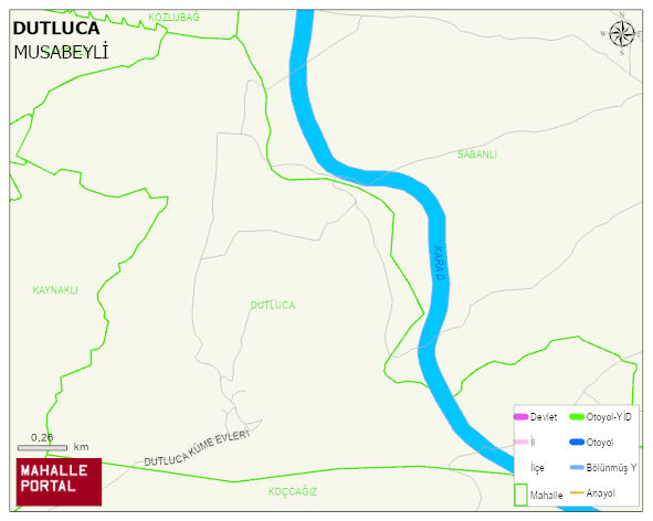 DUTLUCA Köyü Haritası | Mahalle Sokak Haritası