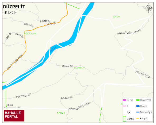 DÜZPELİT Mahallesi Haritası | İnteraktif Köy ve Mahalle Sınırları