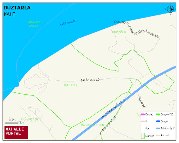 DÜZTARLA Mahallesi Haritası | Detaylı Köy ve Mahalle Görünümü