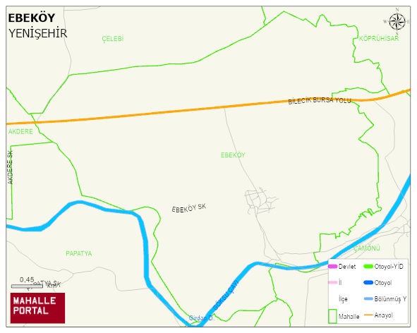 EBEKÖY Mahallesi Haritası | İnteraktif Köy ve Mahalle Sınırları