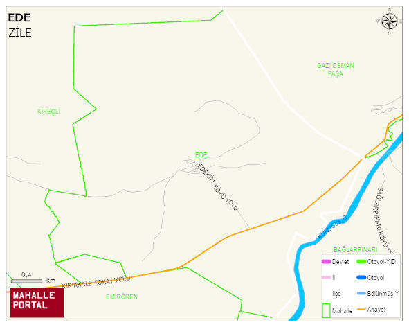 EDE Köyü Haritası | İnteraktif Köy ve Mahalle Sınırları