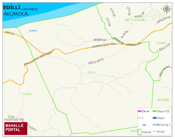 EDİLLİ Köyü Haritası | Uydu Görüntüsü ve Harita Detayları
