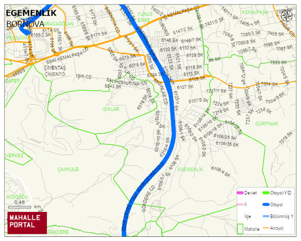 EGEMENLİK Mahallesi Haritası | Detaylı Köy ve Mahalle Görünümü