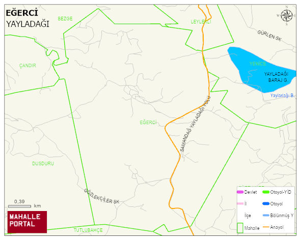 EĞERCİ Mahallesi Haritası | Güncel Mahalle ve Köy Haritası