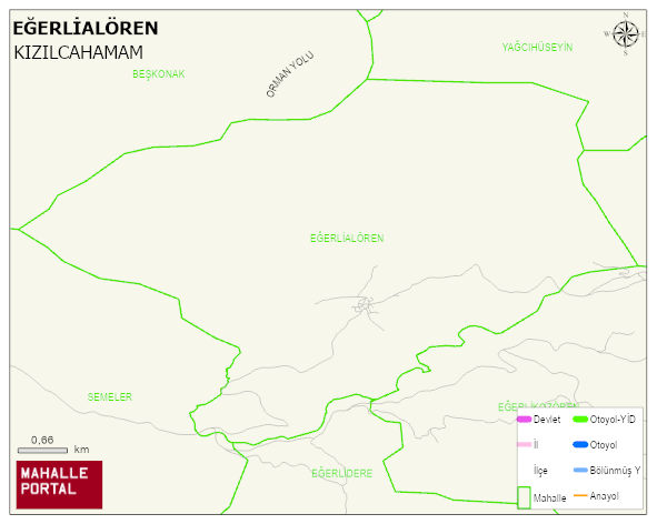 EĞERLİALÖREN Mahallesi Haritası | İnteraktif Köy ve Mahalle Sınırları