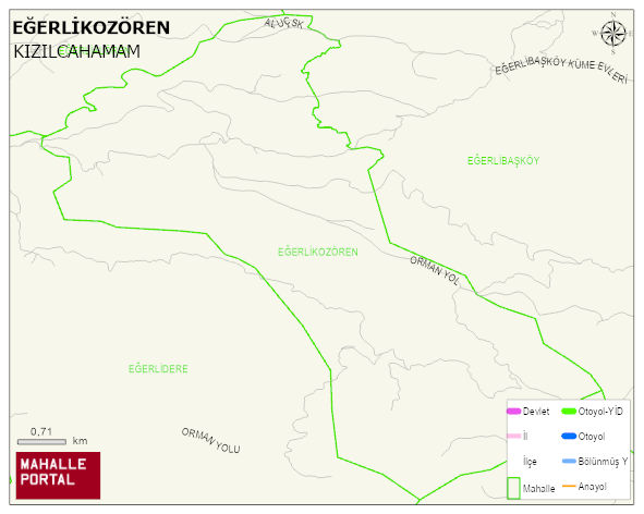 EĞERLİKOZÖREN Mahallesi Haritası | Güncel Mahalle ve Köy Haritası