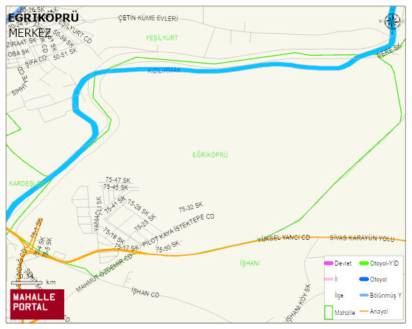 EĞRİKÖPRÜ Mahallesi Haritası | Güncel Mahalle ve Köy Haritası