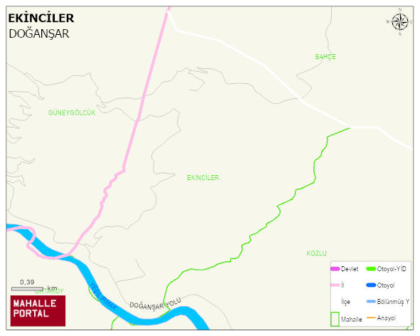 EKİNCİLER Köyü Haritası | Uydu Görüntüsü ve Harita Detayları