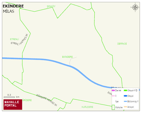 EKİNDERE Mahallesi Haritası | Sayısal Bölge Görünümü