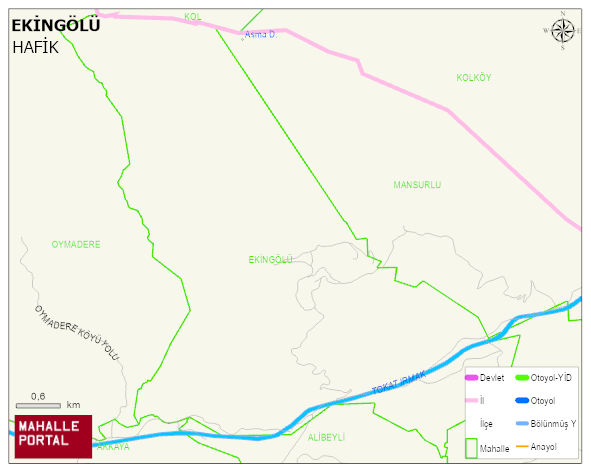 EKİNGÖLÜ Köyü Haritası | Mahalle ve Köy Sınırı