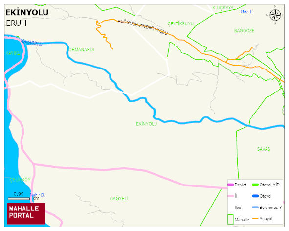 EKİNYOLU Köyü Haritası | Güncel Mahalle ve Köy Haritası