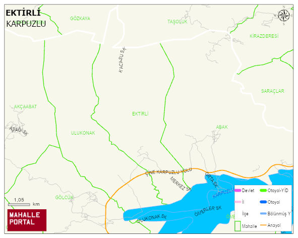 EKTİRLİ Mahallesi Haritası | Mahalle Sokak Haritası