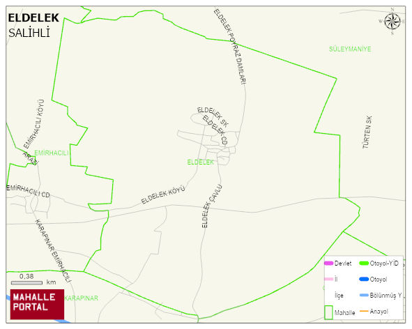 ELDELEK Mahallesi Haritası | Dağlar, Ovalar ve Akarsu Bilgileri