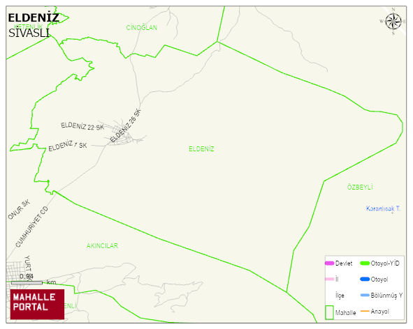 ELDENİZ Köyü Haritası | Güncel Mahalle ve Köy Haritası