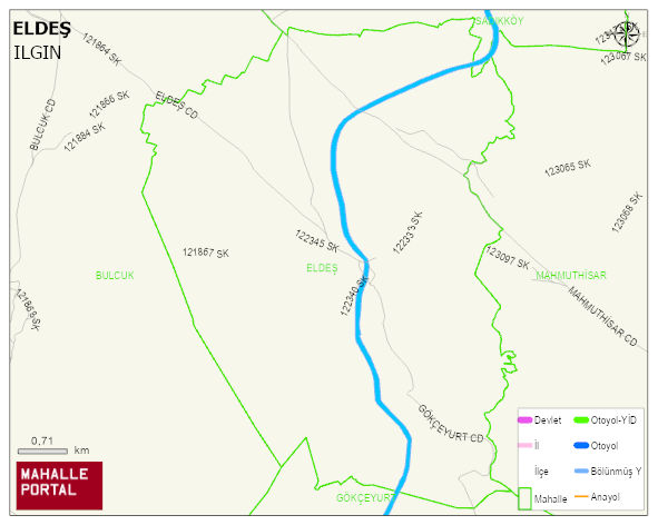 ELDEŞ Mahallesi Haritası | Sayısal Bölge Görünümü