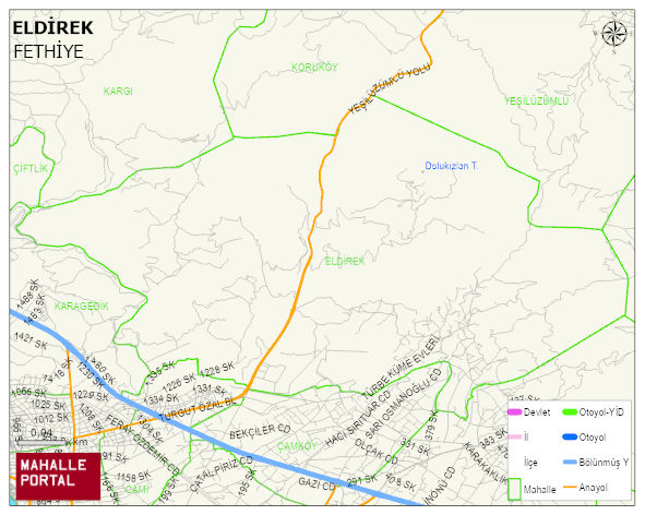 ELDİREK Mahallesi Haritası | Mahalle Sokak Haritası