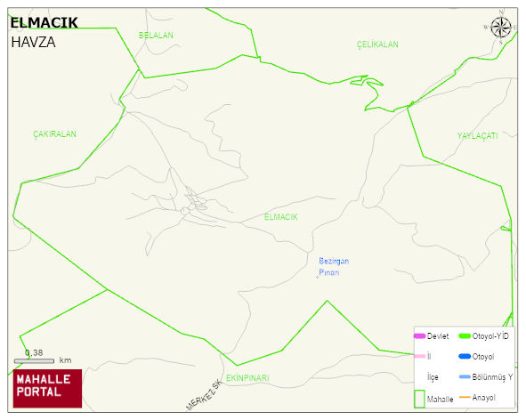 ELMACIK Mahallesi Haritası | Coğrafi Yapı ve Detaylı Haritası