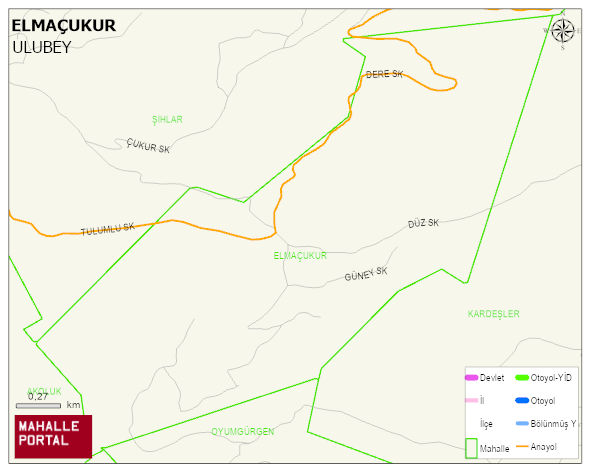 ELMAÇUKUR Mahallesi Haritası | İnteraktif Köy ve Mahalle Sınırları