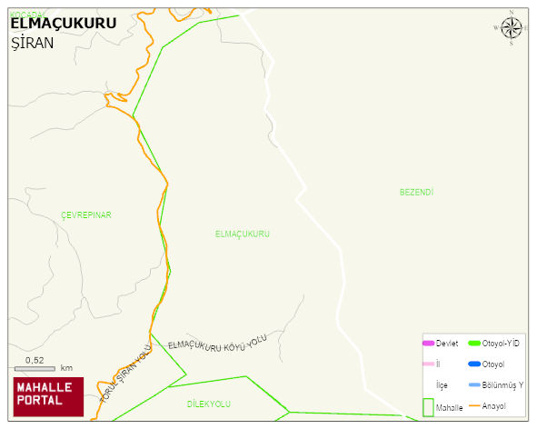ELMAÇUKURU Köyü Haritası | Güncel Mahalle ve Köy Haritası