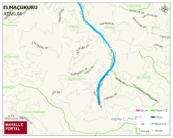 ELMAÇUKURU Mahallesi Haritası | Mahalle Sokak Haritası
