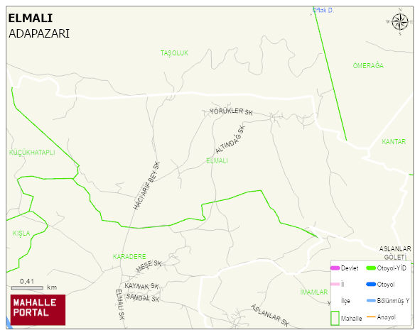 ELMALI Mahallesi Haritası | İnteraktif Köy ve Mahalle Sınırları