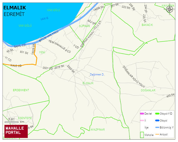 ELMALIK Mahallesi Haritası | Coğrafi Yapı ve Detaylı Haritası