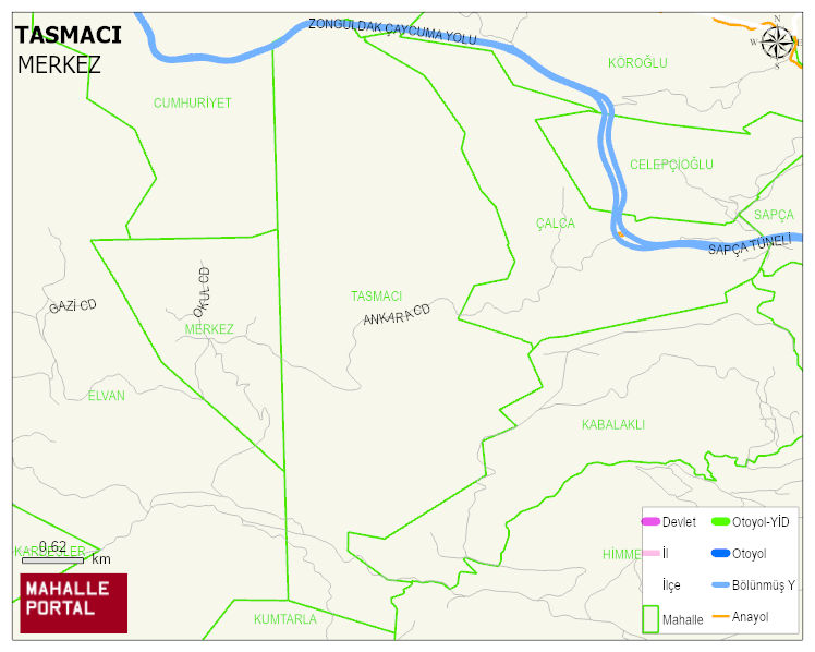 ELVANPAZARCIK BELDESİ TASMACI Mahallesi Haritası | Mahalle ve Köy Sınırı