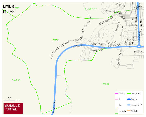 EMEK Mahallesi Haritası | Uydu Görüntüsü ve Harita Detayları