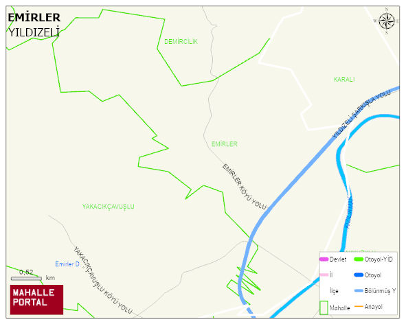 EMİRLER Köyü Haritası | Detaylı Köy ve Mahalle Görünümü