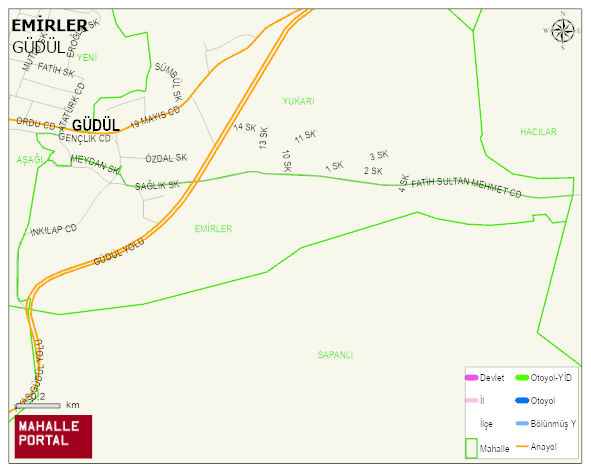 EMİRLER Mahallesi Haritası | İnteraktif Köy ve Mahalle Sınırları