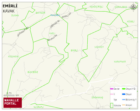 EMİRLİ Mahallesi Haritası | Güncel Mahalle ve Köy Haritası