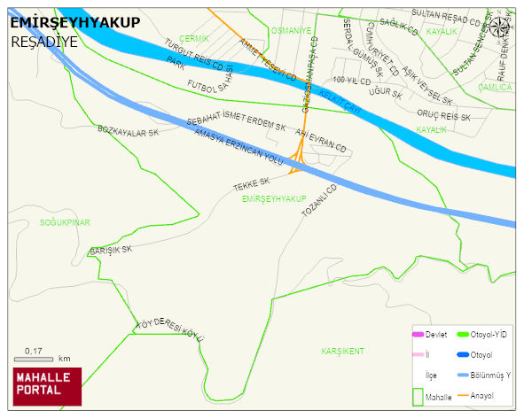 EMİRŞEYHYAKUP Mahallesi Haritası | İnteraktif Köy ve Mahalle Sınırları