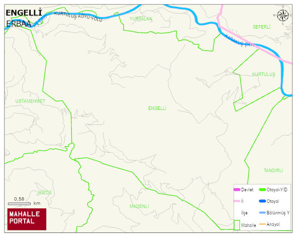 ENGELLİ Köyü Haritası | Uydu Görüntüsü ve Harita Detayları