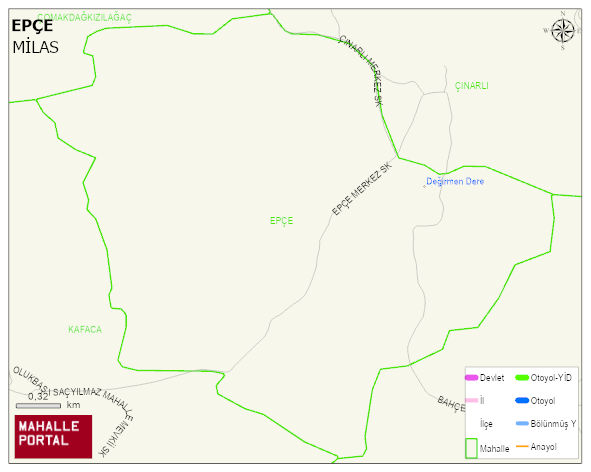 EPÇE Mahallesi Haritası | Sayısal Bölge Görünümü