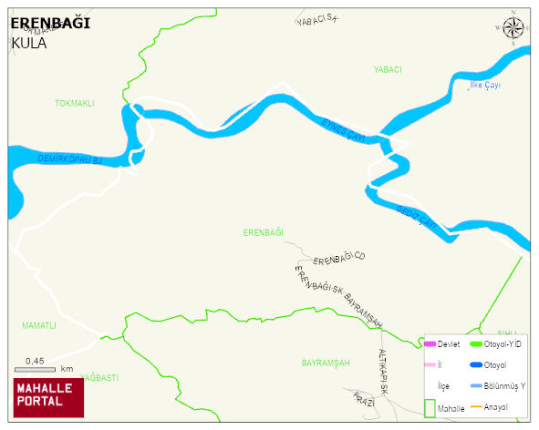 ERENBAĞI Mahallesi Haritası | Güncel Mahalle ve Köy Haritası