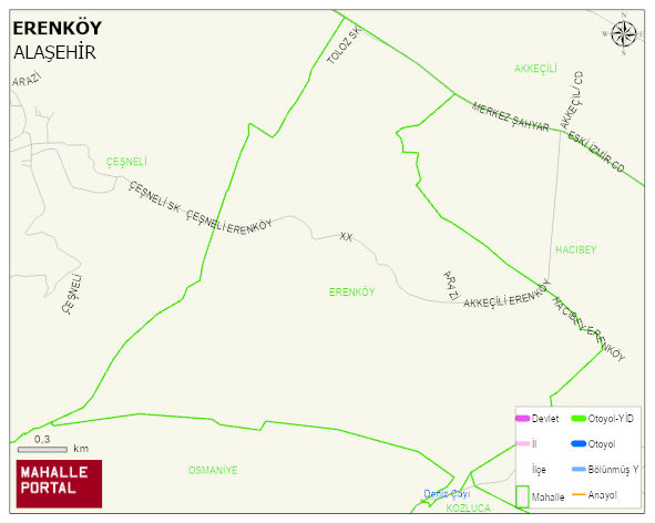 ERENKÖY Mahallesi Haritası | Güncel Mahalle ve Köy Haritası