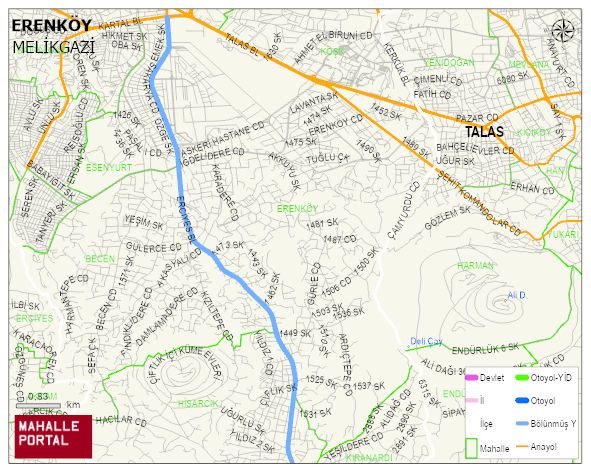 ERENKÖY Mahallesi Haritası | Detaylı Köy ve Mahalle Görünümü