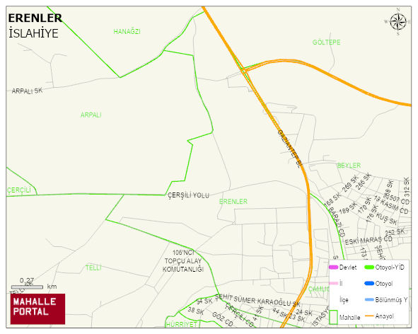 ERENLER Mahallesi Haritası | Mahalle Sokak Haritası